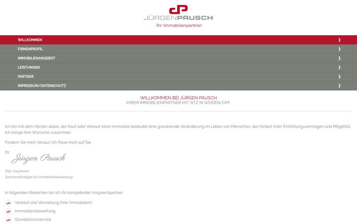 Screenshot of immobilien-pausch.de