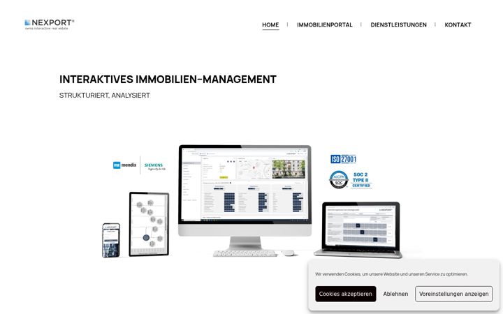 Screenshot of immobilien-portfolio-management.ch