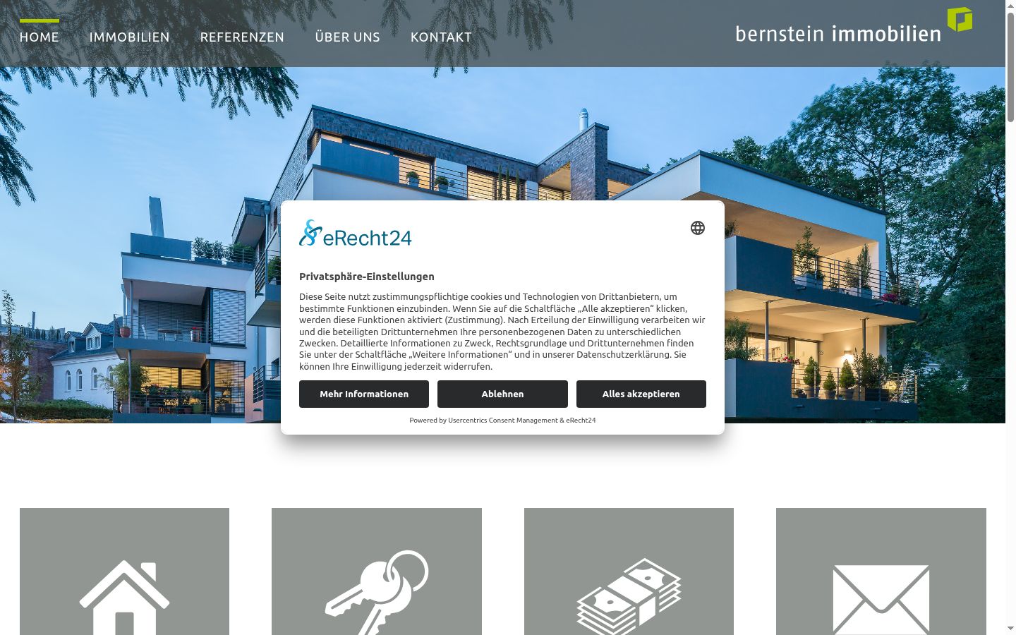 Screenshot tal-banner tal-kunsens muri qabel kwalunkwe interazzjoni