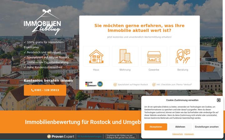 Screenshot of immobilien-rostock.eu