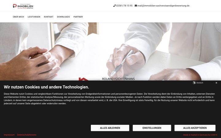 Screenshot of immobilien-sachverstaendigenbewertung.de