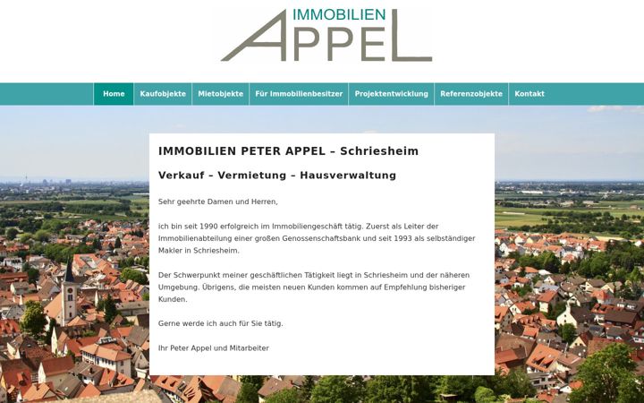 Screenshot of immobilien-schriesheim.de