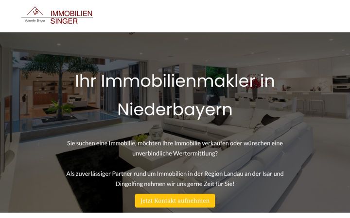 Screenshot of immobilien-singer.de