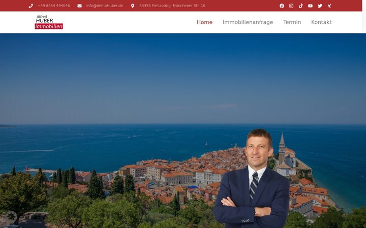 Snímek obrazovky immobilien-slowenien.com