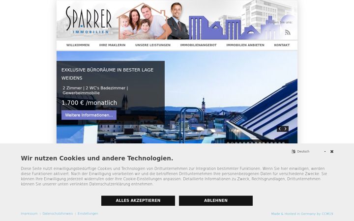 Screenshot ta' immobilien-sparrer.com