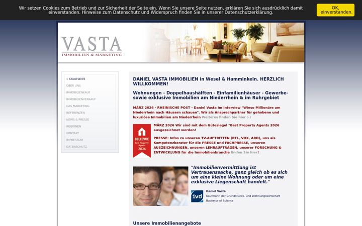 Screenshot of immobilien-vasta.de