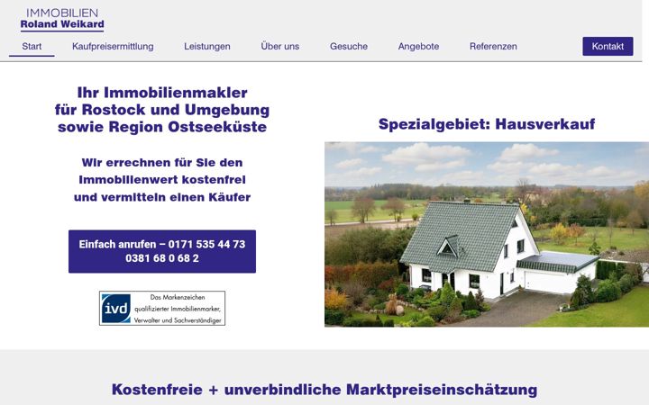 Screenshot of immobilien-weikard.de