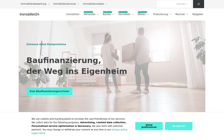 Screenshot of immobilien24.de