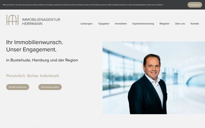 Screenshot of immobilienagentur-herrmann.de