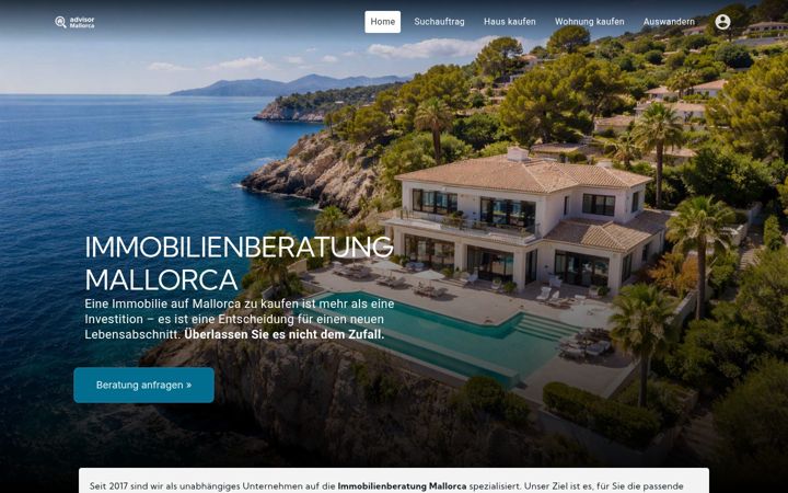 Screenshot of immobilienberatung-mallorca.de