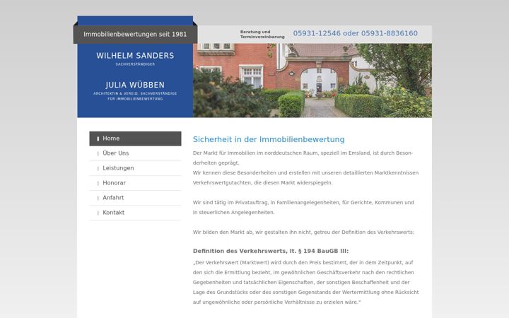 Screenshot of immobilienbewertung-emsland.de