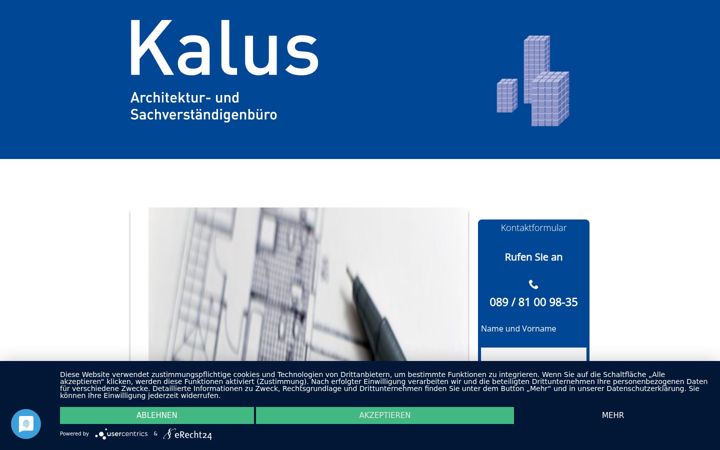 Screenshot of immobilienbewertung-kalus.de