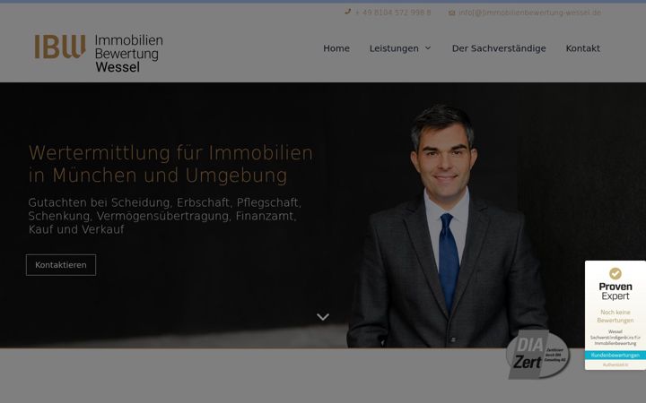 Screenshot of immobilienbewertung-wessel.de
