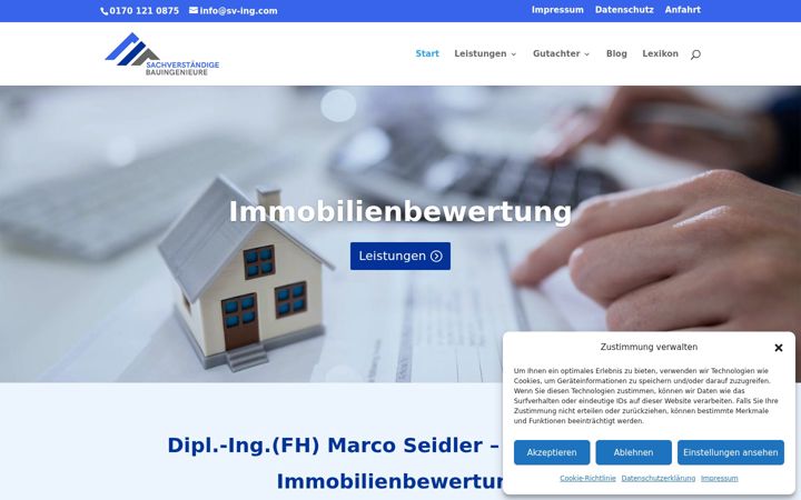 Screenshot of immobilienbewertung.net