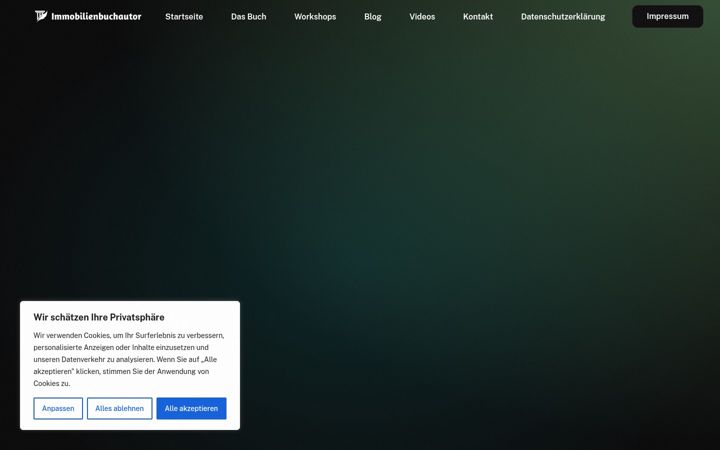 Screenshot of immobilienbuchautor.de