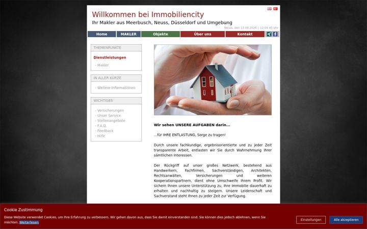 Screenshot of immobiliencity.de