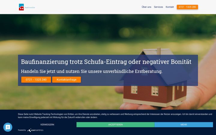 Screenshot of immobilienfinanzierung-trotz-schufa.de