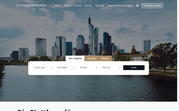 Екранна снимка на immobilienfuchs24.com