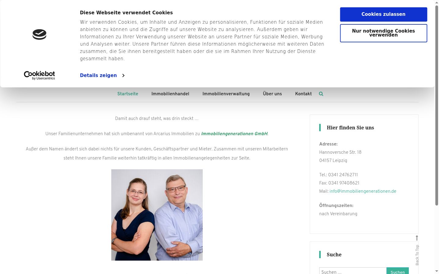Screenshot tal-banner tal-kunsens muri qabel kwalunkwe interazzjoni