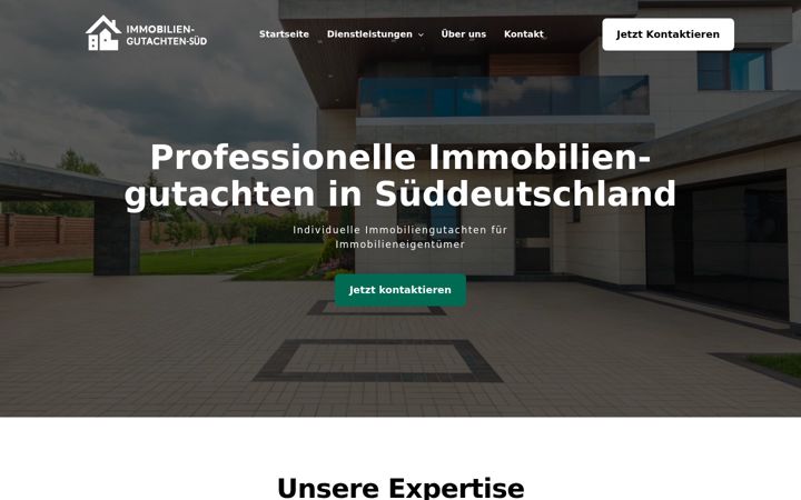 Screenshot of immobiliengutachten-sued.de