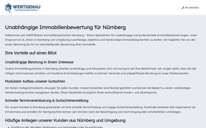 Snímek obrazovky immobiliengutachter-nuernberg.com