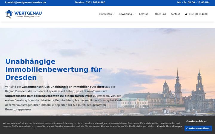 Screenshot of immobiliengutachterdresden.com