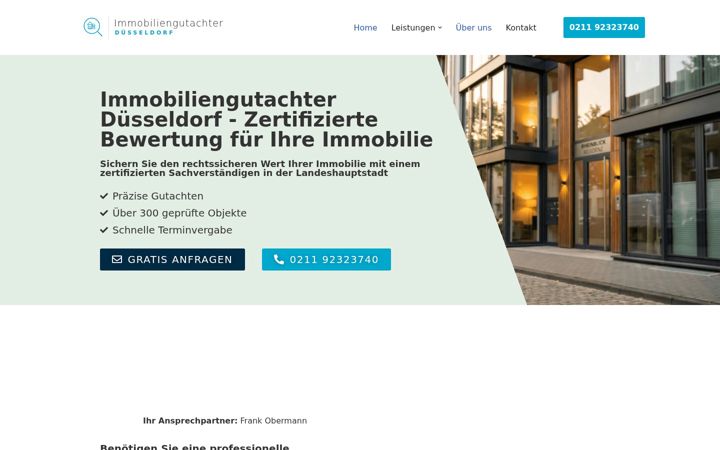 Screenshot of immobiliengutachterduesseldorf.de