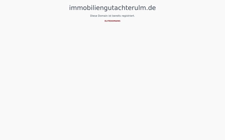 Screenshot of immobiliengutachterulm.de