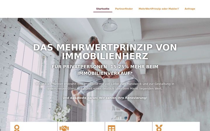 Screenshot of immobilienherz.com