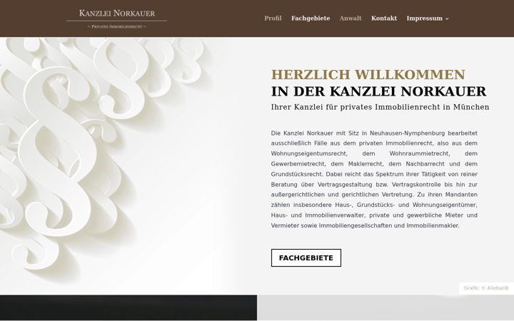 Snímek obrazovky immobilienjurist.com