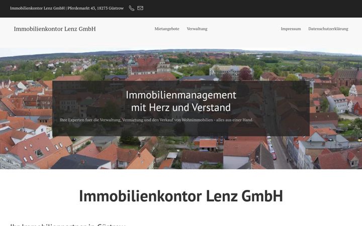 Screenshot of immobilienkontor-lenz.de