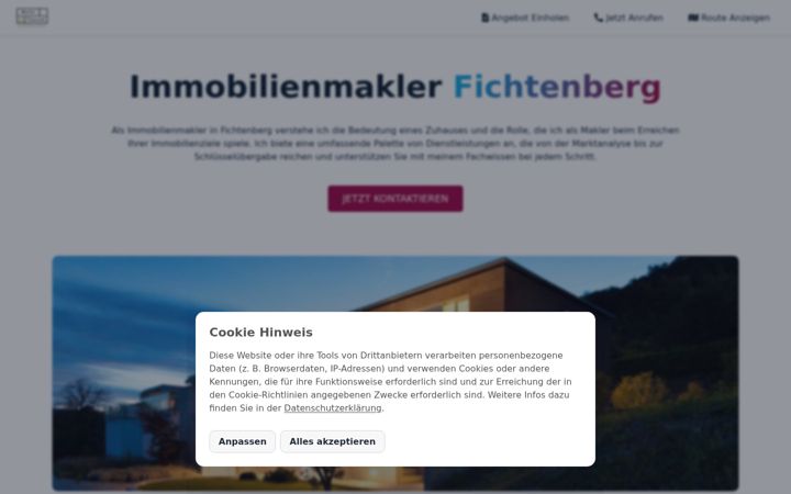 Screenshot of immobilienmakler-bw.de