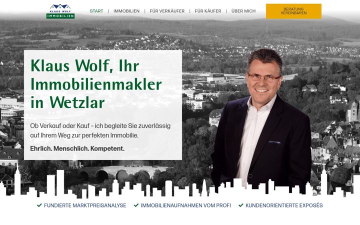 Screenshot of immobilienmakler-wetzlar.de