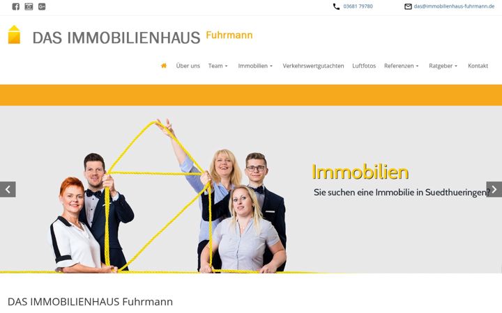 Screenshot of immobilienmarktsuhl.de