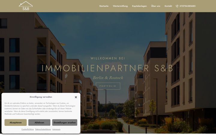 Screenshot of immobilienpartner-sb.de