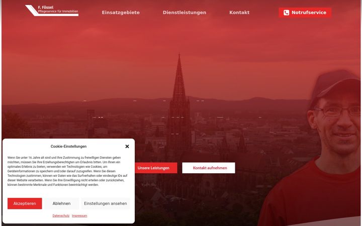 Screenshot of immobilienpflege-freiburg.de