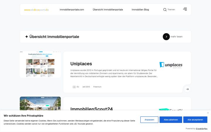 Screenshot of immobilienportale.com