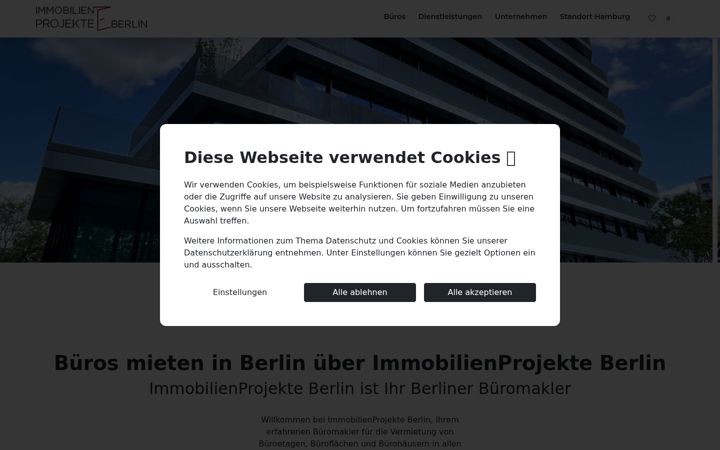 Screenshot of immobilienprojekte-berlin.de