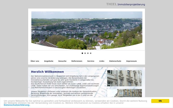 Snímek obrazovky immobilienprojektierung.com