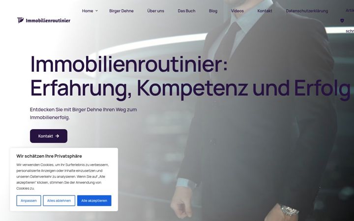 Screenshot of immobilienroutinier.de