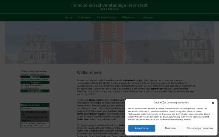 Screenshot of immobiliensachverstaendige-helmstedt.de