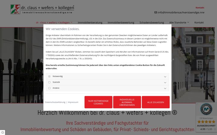 Screenshot of immobiliensachverstaendige-in-nrw.de