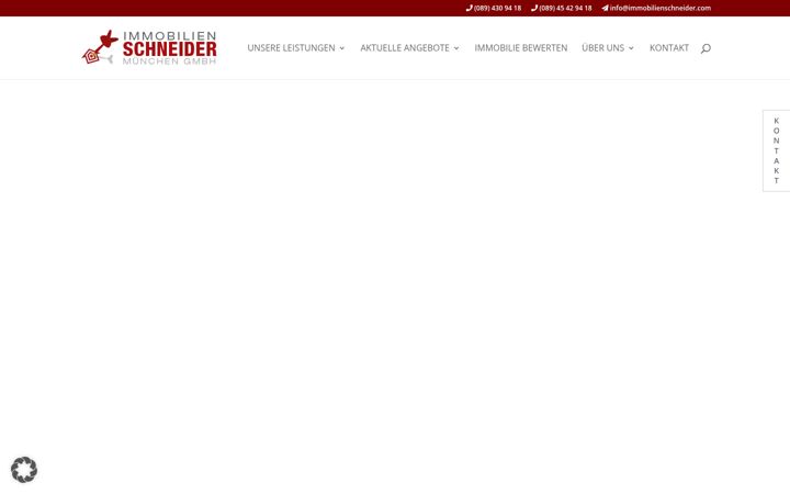 Snímek obrazovky immobilienschneider.com