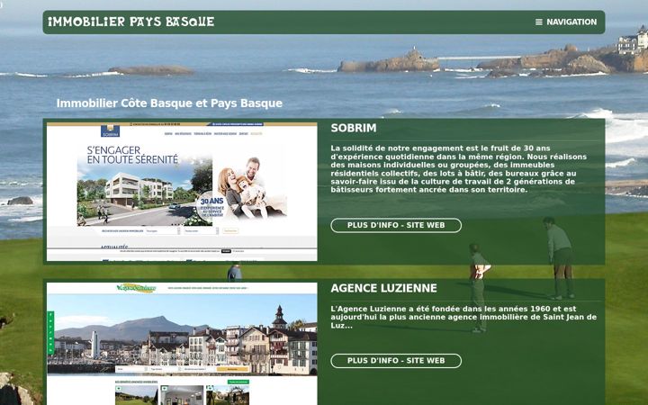 Screenshot of immobilier-cote-basque.com