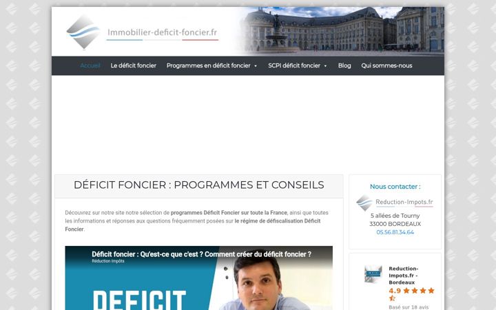 Screenshot of immobilier-deficit-foncier.fr