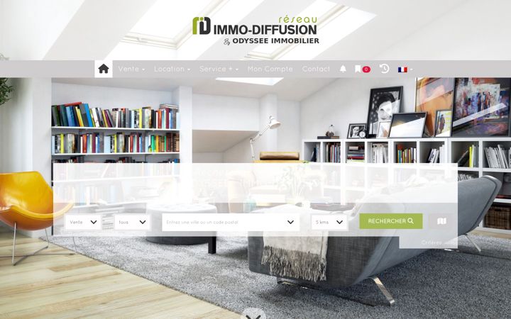 Snímek obrazovky immobilier-diffusion.com