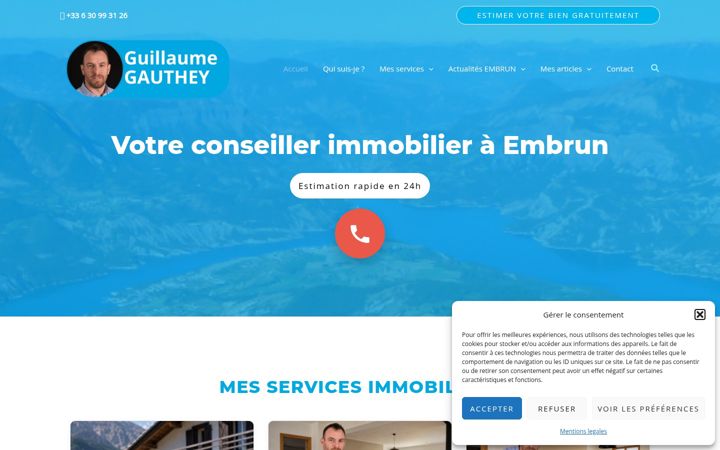 Screenshot of immobilier-embrun.fr