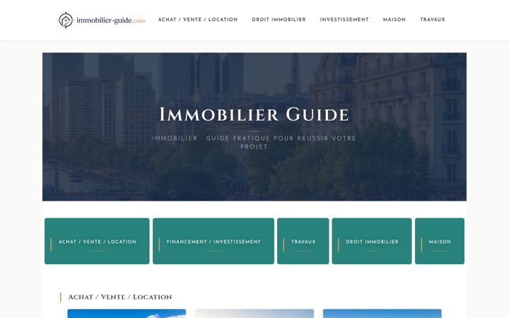 Screenshot of immobilier-guide.com