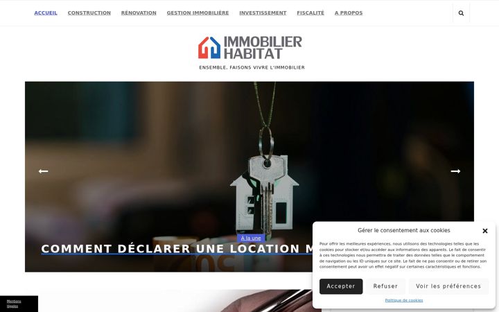 Screenshot of immobilier-habitat.fr