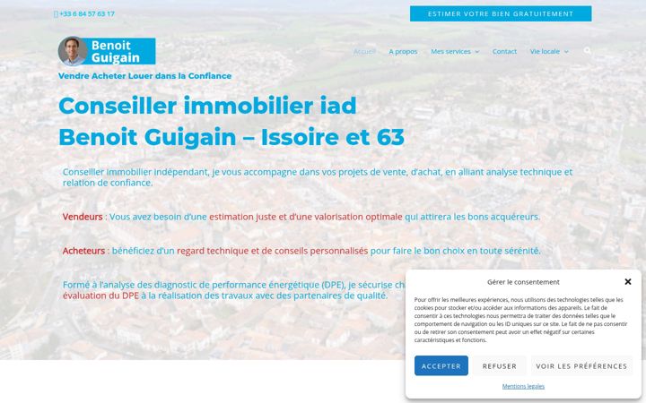 Screenshot of immobilier-issoire.fr